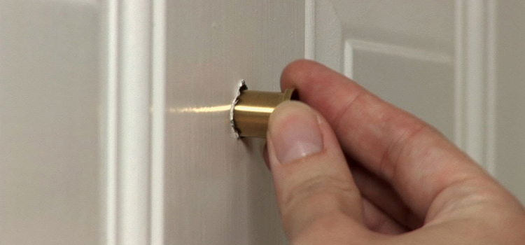 peephole door repair in Franklin